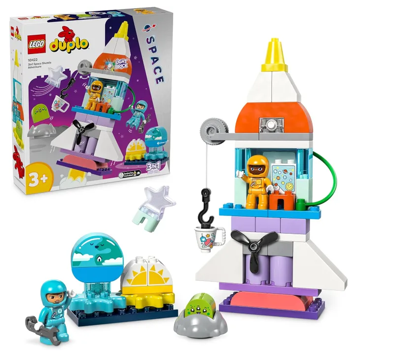 LEGO DUPLO Space Shuttle Adventures 3in1 qurilish to'plami